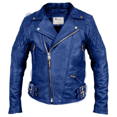 Classic Lambskin Men’s Leather Biker Jacket - Cafe Racer Style