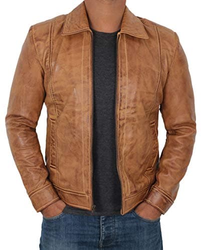 Blingsoul Premium Lambskin Leather Jacket for Men - Classic Biker Style