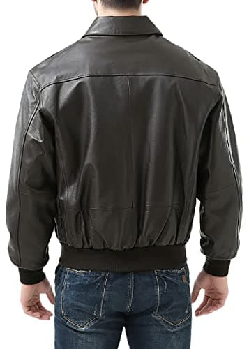 Landing Leathers Men's Big & Tall Air Force A-2 Leather Flight Jacket