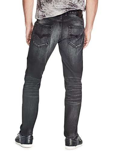GUESS Men's Low Rise Slim Fit Tapered Leg Jean