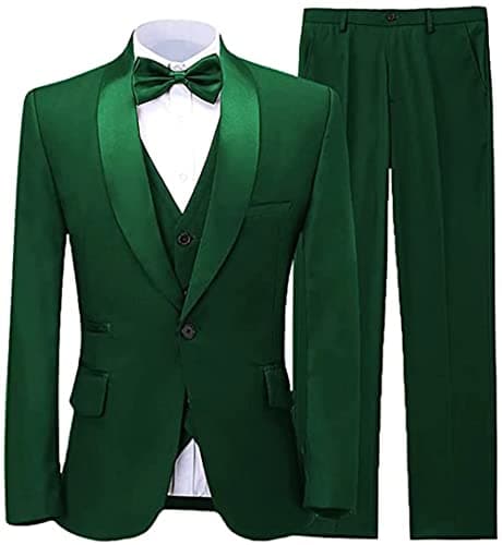 Elegant Men's Slim Fit 3-Piece Suit with Blazer and Pants Set