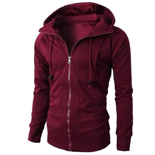 Retro Style Men's Long Sleeve Hooded Cardigan Coat