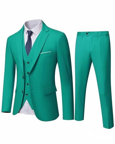 YND Men's Slim Fit 3 Piece Suit Set