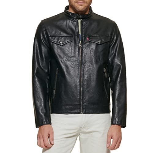 Levi's Men's Faux Leather Racer Jacket