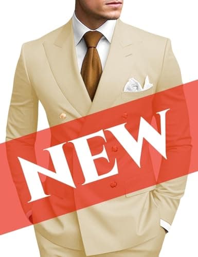 Double Breasted Suit Men Slim Fit 2 Piece Wedding Prom Set