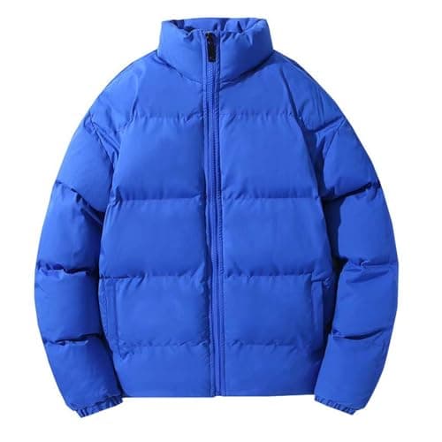 Men's Big and Tall Cotton Hooded Puffer JacketOutdoor Winter Warm Casual