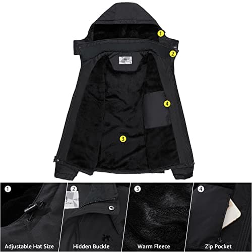 GOLDEN CAMEL Men's Waterproof Ski Jacket