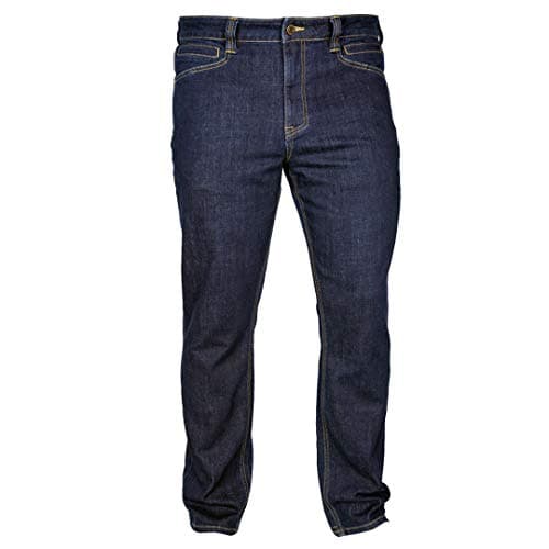 LA Police Gear Men's Durable Stretch Tactical Jeans - Terrain Flex Slim Fit, Multi-Pocket Design