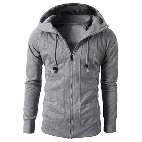 Retro Style Men's Long Sleeve Hooded Cardigan Coat