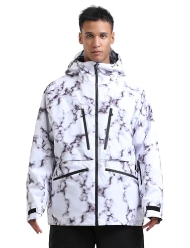 GSOU Mens Snowboard Jacket & Womens Ski Coat - Waterproof & Insulated Winter Jackets