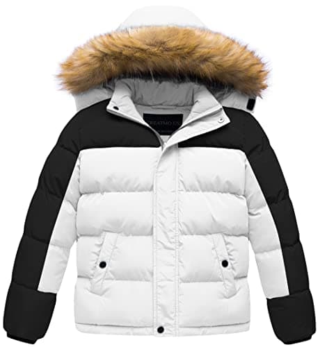 Creatmo US Boys' Water Resistant Winter Windbreaker Jacket