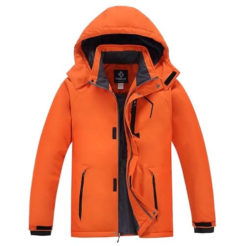 CorBuyit Men's Waterproof Ski & Snowboard Jacket with Fleece Lining