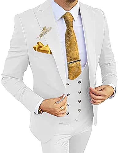 Wangyue 3-Piece Slim Fit Suits for Men