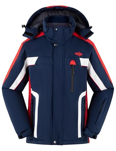 wantdo Men's Mountain Waterproof Ski Jacket for Winter Snowboarding