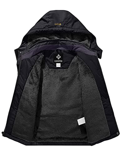 GEMYSE Boy's Black Waterproof Ski Jacket (6/7)