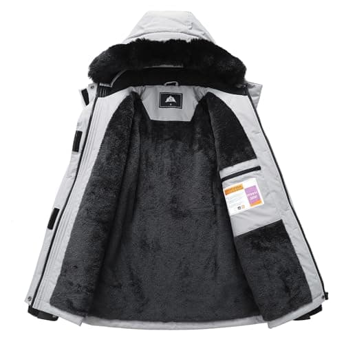 Women's Waterproof Hooded Ski Jacket for Winter Hiking & Activities