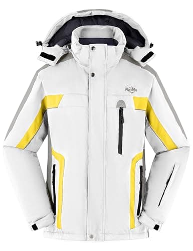 wantdo Men's Mountain Waterproof Ski Jacket for Winter Snowboarding