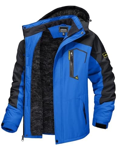TACVASEN Men's Winter Insulated Snowboard Jacket with Hood