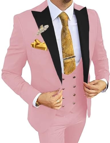 Wangyue 3-Piece Slim Fit Suits for Men