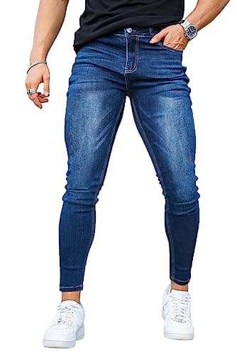 Men's Slim Fit Ripped Stretch Jeans