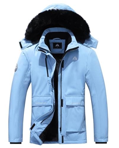 MOERDENG Women's Waterproof Winter Snow Coat Hooded Ski Jacket