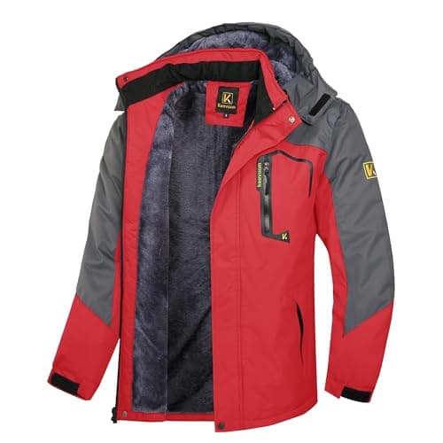 Keevoom Men's Waterproof Snowboarding Jacket Winter Warm Snow Coat