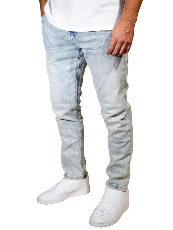 BETTRFIT Men's Slim Fit Mid Rise Stretch Denim Jeans