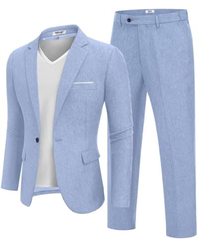 COOFANDY Men's Classic Fit 2-Piece Suit Set for Casual or Business Wear