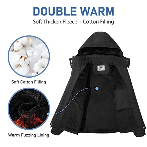 Women's Winter Waterproof Thicken Parka Snow Jacket
