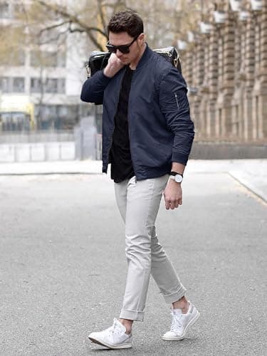 TACVASEN Men's Lightweight Bomber Jacket with Zip Up Pocket