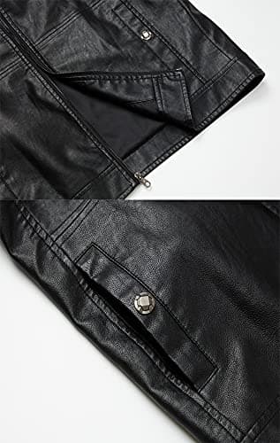 WULFUL Men's Stand Collar Lightweight Faux Leather Motorcycle Jacket for Men in Cold Weather
| WULFUL Global Recycled Stand Collar Men's Leather Jacket for Motorcyclists
| WULFUL Men's Lightweight Stand Collar Faux Leather Jacket Perfect for Urban R