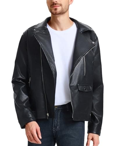 Men's Leather Bomber Jacket