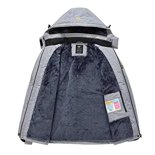 Pdbokew Women's Fleece Hooded Ski Snowboarding Jacket