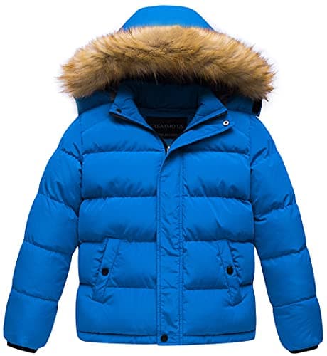 Creatmo US Boys' Water Resistant Winter Windbreaker Jacket