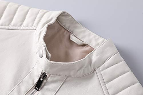 Men's Slim Fit Faux Leather Motorcycle Jacket