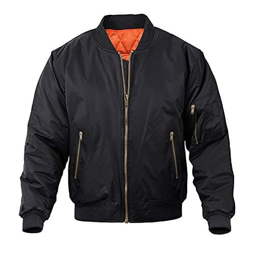 MAGNIVIT Men's Casual Bomber Jacket for Fall and Winter