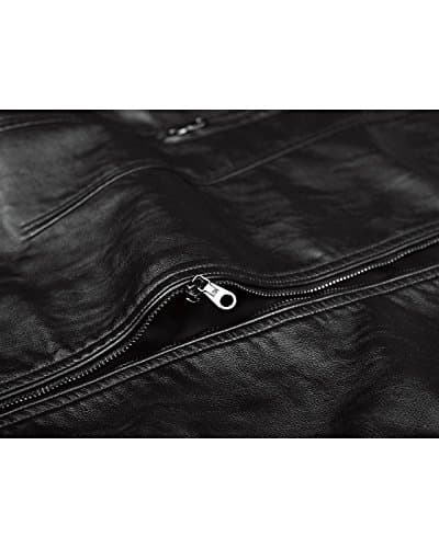 Fairylinks Men's Casual Faux Leather Jacket for Fall Winter Comfort and Style
| Fairylinks Men's Casual Faux Leather Jacket Practical for Work and Casual Wear
| Fairylinks Men's Casual Faux Leather Jacket Stylish Design with Multiple Pockets