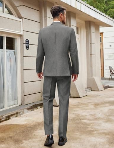 COOFANDY Men's Classic Fit 2-Piece Casual Blazer Suit Set