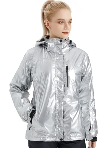 Women's Waterproof Ski Jacket with Fleece Lining