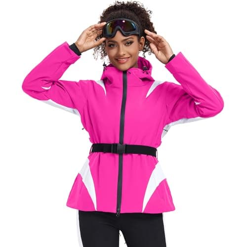 YEEFINE Women's Waterproof Snowboard Jacket for Winter Skiing Outdoor Warm Coats