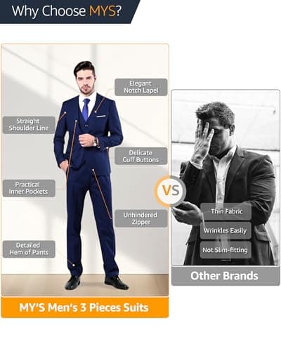 Slim Fit Suit Set for Men