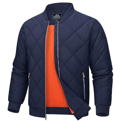 MAGCOMSEN Men's Zip-Up Bomber Jacket