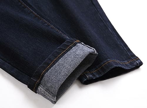 Men's Comfortable Stretch Cargo Jeans - JUNBAOSS Straight Leg Ripped Skinny