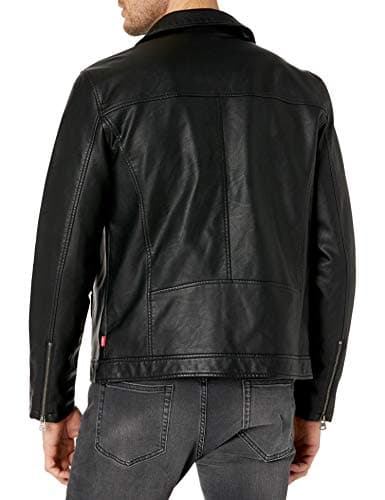 Levi's Men's Faux Leather Laydown Collar Racer Jacket