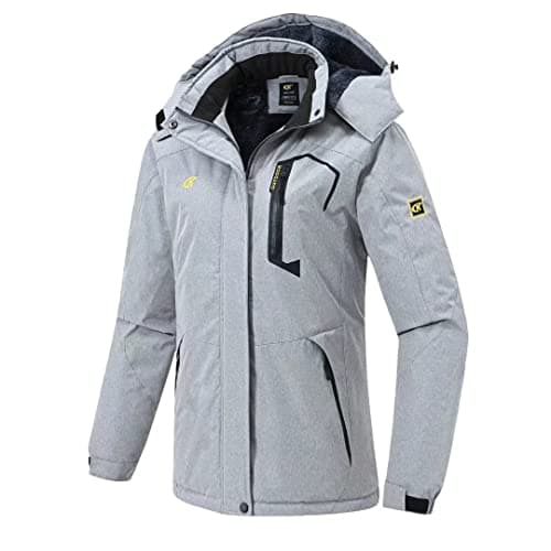 Pdbokew Women's Fleece Hooded Ski Snowboarding Jacket