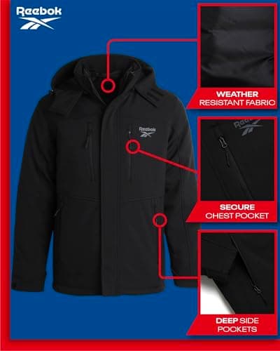Men's Reebok System Ski Softshell Jacket with Removable Puffer Coat
