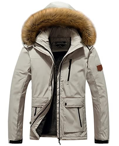 MOERDENG Women's Waterproof Winter Hooded Ski Jacket
