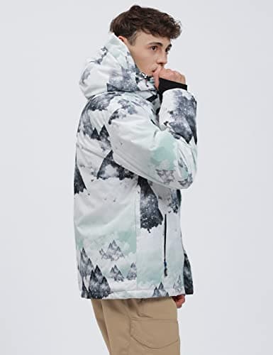 YEEFINE Men's Waterproof Snowsuit for Winter Skiing and Snowboarding