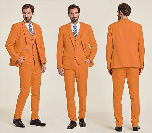 Hihawk Men's 3-Piece Stretch Suit Set