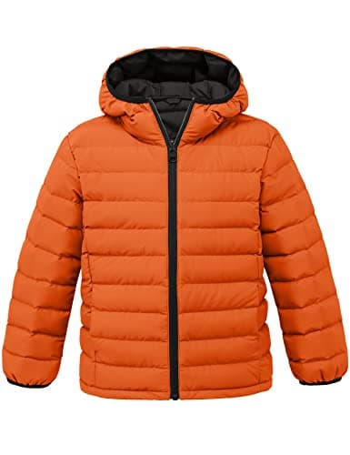 Wantdo Boys' Lightweight Winter Puffer Jacket - Waterproof & Hooded